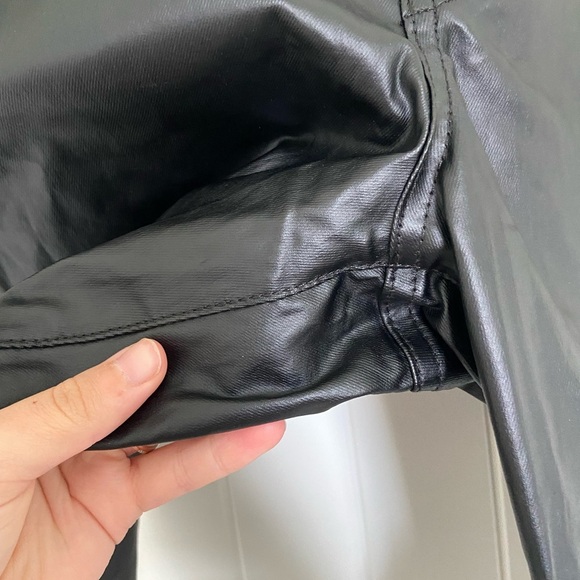 NWT | BCBGeneration women’s black faux leather pants —‎ size 27 - Picture 3 of 8